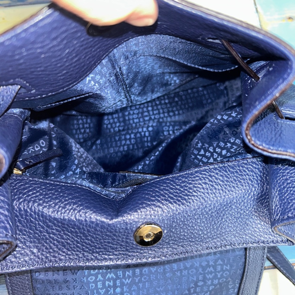 Kate Spade Wilder Grey Street Large Pebble Backpack - Picture 5 of 7